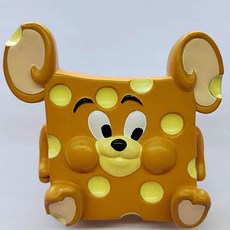 Cocomart 角色動畫冰箱裝飾可愛磁鐵 起司 2入, 棕色