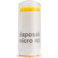 Inyen超細彩色棉花棒 黃色, 100入, 1個