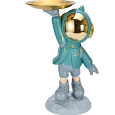 준비 우주인 악세서리 소품 차키 보관함, 블루