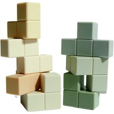 BEBEKIT 矽膠索瑪立方塊 7件組, 混色, 1個