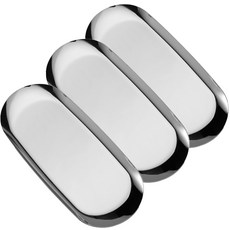 現代生活小物收納室內裝飾配件託盤 3件組, 銀色