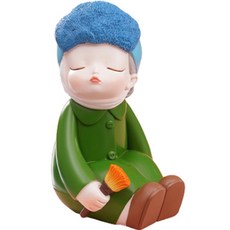 All-rounder 珍珠少女工藝藝術室內裝飾品, 綠色