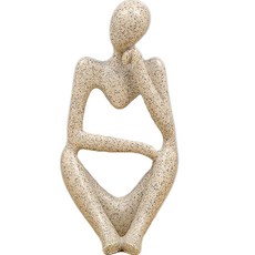 沉思者雕塑, 砂岩 左下巴