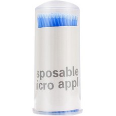 Inyen超細彩色棉花棒 藍色, 100入, 1個