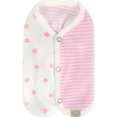 Grooming Dog 寵物晚安純棉絲絨睡衣背心, 粉紅色, 1個