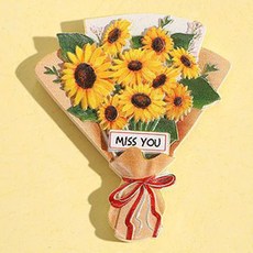 Langungjeong豐盛的花束冰箱玄關門磁鐵, 向日葵