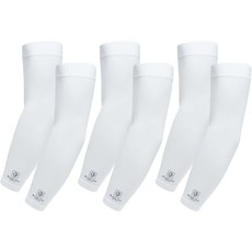 BlackYakWorkWear 雙切橋接無縫涼感袖套 2入, 白色, 3套