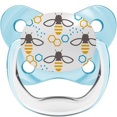 닥터브라운 유아용 프리벤트 노리개 젖꼭지, 2단계(6~18개월), 블루, 1개