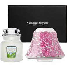 Yankee Candle 小罐香薰蠟燭馬賽克 Jashade 禮品套裝, 粉色的, 乾淨的棉花