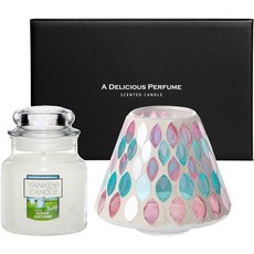 Yankee Candle 小罐香薰蠟燭馬賽克 Jashade 禮品套裝, 天葉, 乾淨的棉花