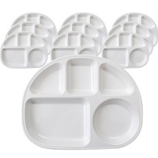 LOHJA 兒童分隔餐盤, 乳白色(803款), 單品, 10個