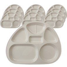 LOHJA 兒童分隔餐盤, 淺米色(804款), 單品, 10個