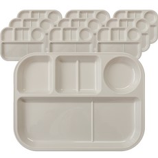 LOHJA 兒童分隔餐盤 802款 10入, 淺米色, 板 10p