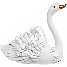 全方位天鵝開關貼紙室內裝飾小物, 白色C