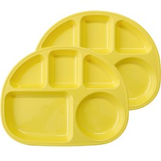 LOHJA 兒童分隔餐盤, 淡黃色(803款), 單品, 2個