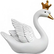 全方位天鵝開關貼紙室內裝飾小物, 白色A