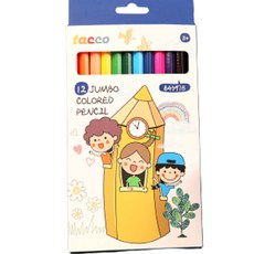 TACCO JUMBO 彩色鉛筆, 12色, 1個