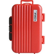 LYNCA LensGO SD CF TF 記憶卡防水保護盒 KH6 紅色