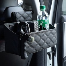 J.LEX 汽車後座豪華多功能收納袋, 黑色, 1個