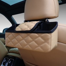 J.LEX 汽車後座豪華多功能收納袋, 米色, 1個