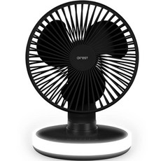 aIresT 桌上型照明旋轉風扇 AF03, 黑色（AF03B）