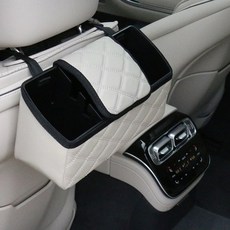 J.LEX 汽車後座豪華多功能收納袋, 白色, 1個