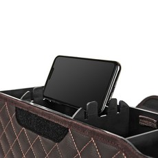 J.LEX 汽車後座豪華多功能收納袋, 棕色, 1個