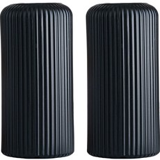 Rainbow Cafe IG風塑膠花瓶 A款 2入, 黑色