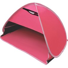 soonZAM 睡眠遮光一鍵式折疊頭部帳篷 紅色 銀奈米 M, 1個