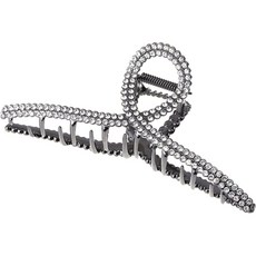 수스다 빅사이즈 큐빅 더블 믹스 꼬임 메탈 집게핀 유광 헤어핀 반묶음 올림머리 머리핀