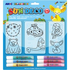 AMOS 阿摩司 Glass Deco 多功能窗貼 1, 混合色, 1個