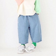 Merci Beaucoup 兒童可愛八分牛仔褲 D1597