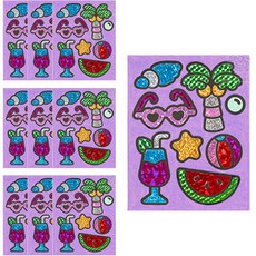 minhwashop 燙金畫貼紙, 海灘 A, 10個