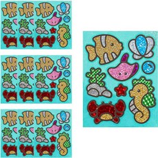 minhwashop 燙金畫貼紙, 海洋 B, 10個