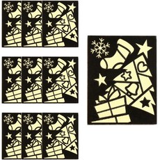 minhwashop 燙金藝術貼紙, 禮物盒, 10個