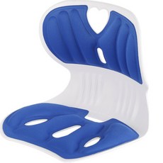 데이즈온샵 사무실 학생 허리 쿠션 의자, 블루