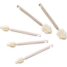 LocknLock 樂扣樂扣 Littleluv奶瓶刷 2支+奶嘴刷 3支, 棕色(奶瓶刷)+象牙色(奶嘴刷), 1組