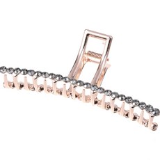 수스다 빅사이즈 큐빅 일자 메탈 헤어 집게핀 올림머리 머리핀 5107