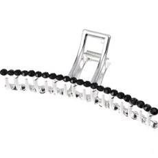 수스다 빅사이즈 큐빅 일자 메탈 헤어 집게핀 올림머리 머리핀 5107