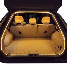 CARTEM 後車箱用軟式LED燈條 12V 3.5m+車充插座組, 暖白, 1組