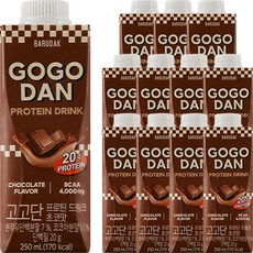 Barudak Gogodan蛋白飲料巧克力味, 250ml, 12個