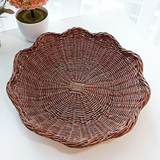 高級藤製多用途飯店藤籃 大, 棕色, 1個