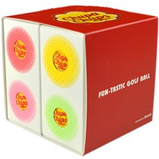 Chupa Chups 加倍佳 Volvik彩色高爾夫球 4款 各2入組, 混色, 1組