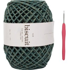 Yana 餅乾針織線 + Sarah 鉤針套裝, 11復古綠, 1組