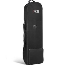 gosingle 輪式高爾夫球袋航空保護套, 黑色