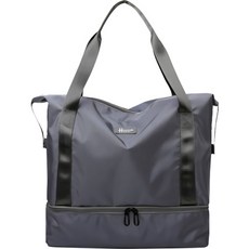 HICKIES 旅行 出差 高爾夫 健身 可掛行李箱 波士頓包 HDB30, 霧面灰色