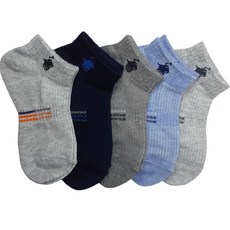 Beverly Hills Polo Club 男童網眼標誌運動短襪5件組