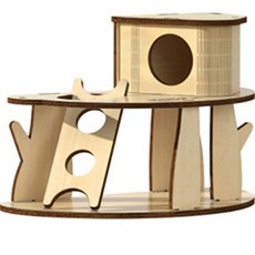 Carno 卡諾 韓國倉鼠天然樹屋, 2層, 1個