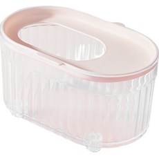 carno 透明橢圓形倉鼠浴砂桶, 粉色, 1個