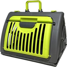 펫츠핸들러 반려동물 소동물 접이식 이동장, 그린, 1개